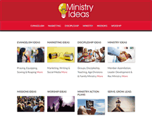 Tablet Screenshot of ministryideas.com